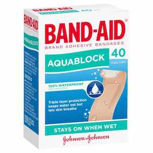 Band Aid: Band-Aid Aqua Block Strip 40pk