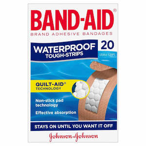 Band Aid: Band-Aid Tough Strips Waterproof 20pk