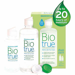 Bausch Lomb: Bausch + Lomb Biotrue Multi-Purpose Solution with lens case 300ml + 120ml