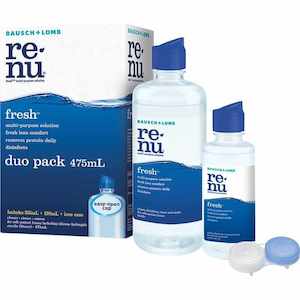 Bausch Lomb: Bausch + Lomb Renu Fresh Multi Purpose Solution Duo Pack with Lens Case 355ml + 120ml