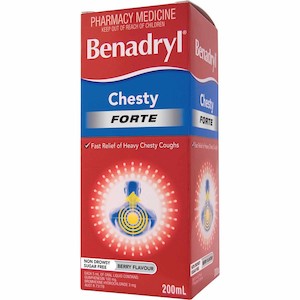 Benadryl: Benadryl Chesty Forte Liquid 200ml