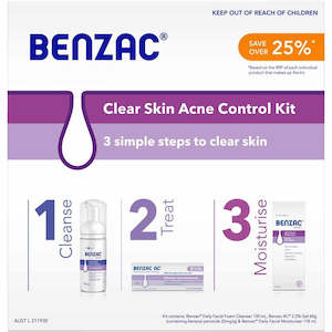 Benzac: Benzac Clear Skin Acne Kit 4pcs