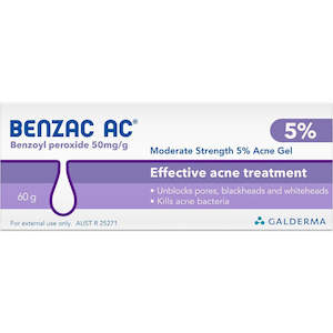 Benzac: Benzac AC Gel 5% 60g