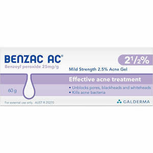 Benzac AC Gel 2.5% 60g