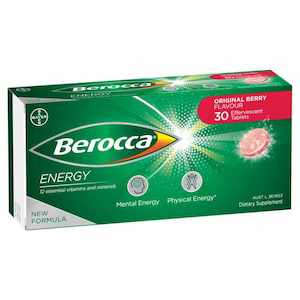 Berocca Energy Original Berry Effervescent Tablets 30s