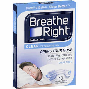 Breathe Right: Breathe Right Nasal Strips Clear 10s