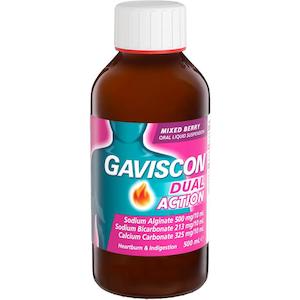 Gaviscon Liquid Dual Action Mixed Berry 500ml