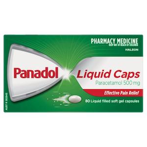Pain Relief: Panadol Liquid Capsules 80s