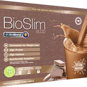 Weight Management Supplements: BioSlim VLCD Shake Classic Chocolate 46g 18pk