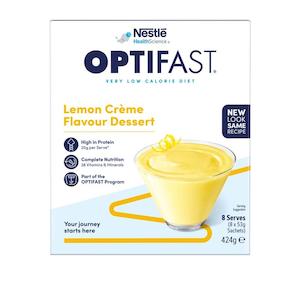 Weight Management Supplements: Optifast Dessert Lemon Creme 53g 8pk