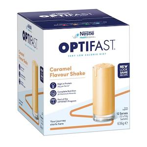 Weight Management Supplements: Optifast VLCD Shake Sachets Caramel 12pk