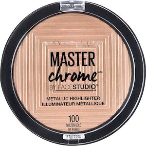 Maybelline MASTER CHROME Metallic Highlighter Powder 100 MOLTEN Gold