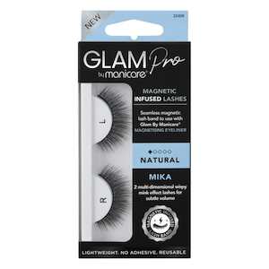 Make Up Accessories False Eyelashes: Glam by Manicare Pro Magnetic Infused Natural Lashes - Mika