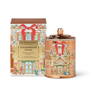 Home Fragrance Gift Sets: Glasshouse Gingerbread House Candle 380g
