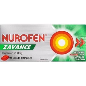 Pain Relief: Nurofen Zavance Liquid Capsules 20s