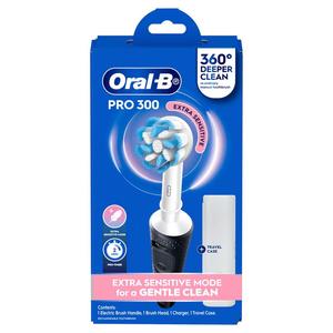 Oral B Pro 300 Clean Power ToothBrush Black