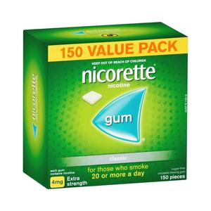 Nicorette: Nicorette Gum Classic 4mg 150s