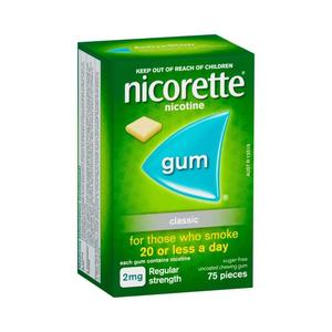 Nicorette Gum Classic 2mg 75s