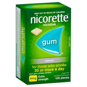 Nicorette: Nicorette Gum 4mg Classic 105pk