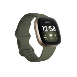 Other Home Health Devices: Fitbit Versa 3 Watch Olive/Soft Gold
