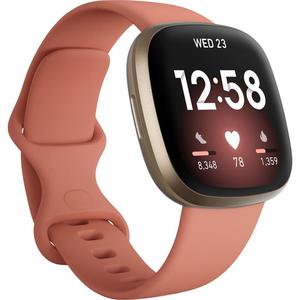 Fitbit Versa 3 Watch Pink Clay/Gold