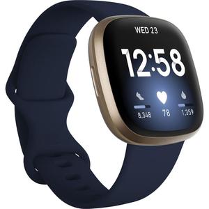 Other Home Health Devices: Fitbit Versa 3 Watch Midnight/Gold