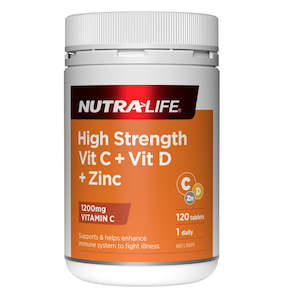 Nutra Life: Nutralife High Strength Vitamin C 1200Mg + B12 & B5