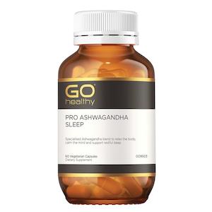 Go Healthy: Go Healthy Pro Ashwagandha Sleep 60 Vege Capsules