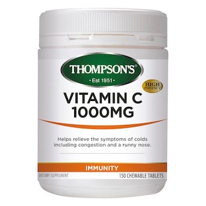 Thompsons: Thompsons Nutrition Vitamin C 1000Mg Chewable Tablets