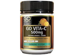 Go Healthy Vita-C 500Mg - Chewable Vitamin C - Orange(100 C-Tabs)