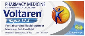 Pain Relief: Voltaren Rapid 12.5mg Liquid Capsule 20 Pack