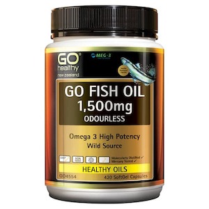 Go Healthy: Go Healthy Fish Oil 1500Mg Odourless 175 Caps