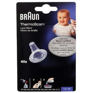 Monitoring Devices: Braun Thermoscan Probe Covers 1X40 Filters