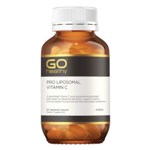 Go Healthy: Go Pro Liposomal Vit C Vegecaps 60S
