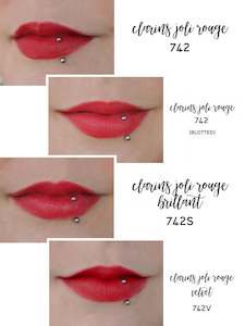 Clarins Joli Rouge Velvet 742 Lipstick