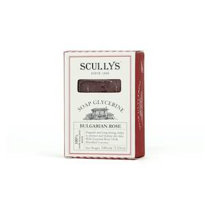 Scullys: Scullys Rose Glycerine Soap 100G