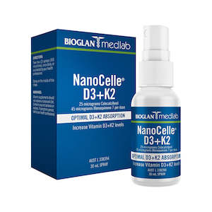 Health Vitamins: Bioglan Nanocelle D3+K2 30ml