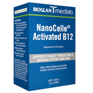 Health Vitamins: Bioglan Medlab Nanocelle Activated B12 30ml