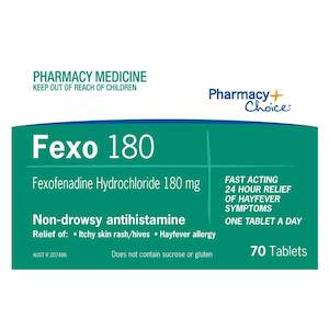 Pharmacy Essentials Fexofenadine 180Mg 70 Tabs