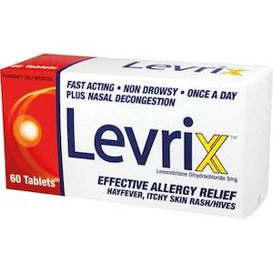 Allergy Hayfever: Levrix 60 Tabs