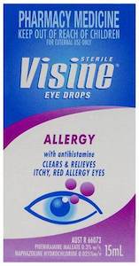 Allergy Hayfever: Visine Allergy 15Ml
