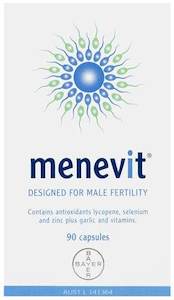 Contraception: Menevit Male Fertility Supplement Capsules 90 Pack (90 Days)