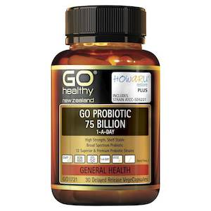 Probiotics: Go Healthy Probiotic Support 75 Billion 30 Vege Capsules