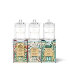 Glasshouse: Glasshouse Fragrances Christmas Trio Candles - 3 x 60g