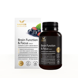 Harker Herbals Brain Function & Focus Vege Caps 90s