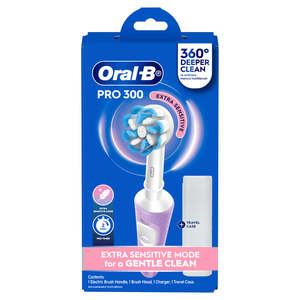 Oral B Pro 300 Clean Power Brush Lilac