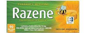 Allergy Hayfever: Razene 10Mg 90 Tabs