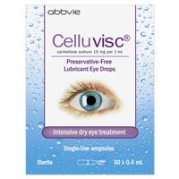 Eye Ear Care: Celluvisc Eye Drops 0.4ml x 30 Vials