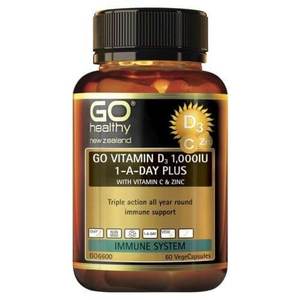 Go Healthy: Go Healthy Vit D3 1000Iu+ Vit C & Zinc Vcap