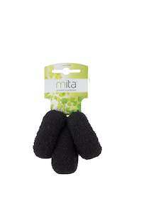 Mita: MITA HT4029BK Terry Towel Black Tie Extra Large (Pack of 3)